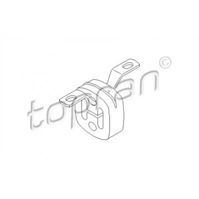 Кронштейн, глушитель 107224 TOPRAN - купить в магазине запчастей по Украине