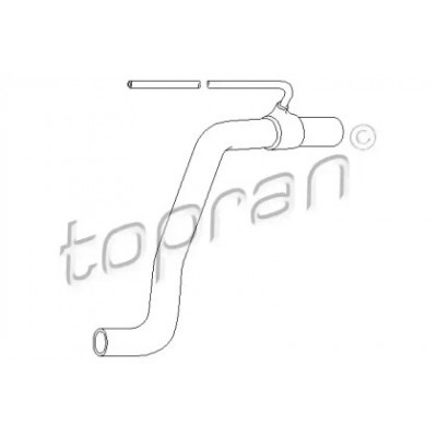 Шланг радиатора 107346 TOPRAN - купить в магазине запчастей по Украине
