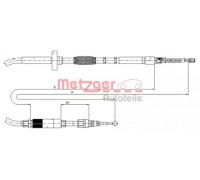 Трос, стояночная тормозная система METZGER 10.7531 107531 METZGER - купить в магазине запчастей по Украине