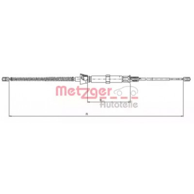Трос, стояночная тормозная система 109032 METZGER - купить в магазине запчастей по Украине