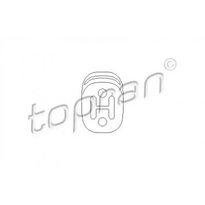 Кронштейн, глушитель 109063 TOPRAN - купить в магазине запчастей по Украине