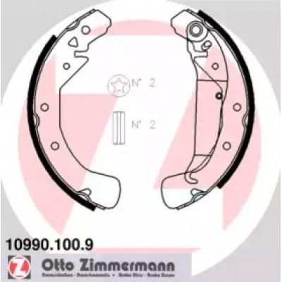 Комплект тормозных колодок 109901009 ZIMMERMANN - купить в магазине запчастей по Украине