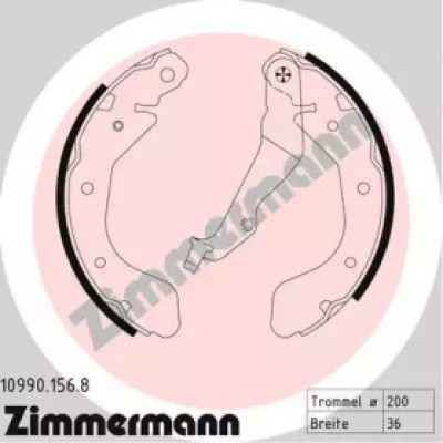 Комплект тормозных колодок 109901568 ZIMMERMANN - купить в магазине запчастей по Украине