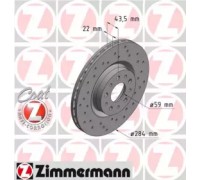 Тормозной диск ZIMMERMANN 110.2207.52 110220752 ZIMMERMANN - купить в магазине запчастей по Украине