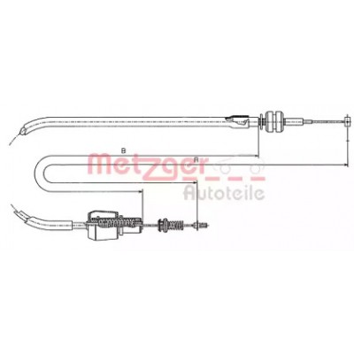 Тросик газа 111247 METZGER - купить в магазине запчастей по Украине