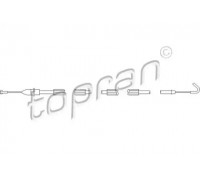 Трос, замок двери TOPRAN 113 434 113434 TOPRAN - купить в магазине запчастей по Украине