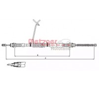 Трос, стояночная тормозная система METZGER 11.5579 115579 METZGER - купить в магазине запчастей по Украине