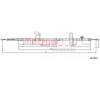 Трос, стояночная тормозная система METZGER 11.5831 115831 METZGER - купить в магазине запчастей по Украине