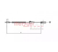 Трос, стояночная тормозная система METZGER 11.5934 115934 METZGER - купить в магазине запчастей по Украине