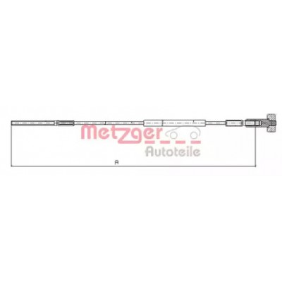 Трос, стояночная тормозная система 115936 METZGER - купить в магазине запчастей по Украине