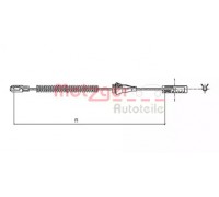 Трос, стояночная тормозная система METZGER 11.5959 115959 METZGER - купить в магазине запчастей по Украине