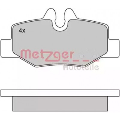 Комплект тормозных колодок, дисковый тормоз 1170081 METZGER - купить в магазине запчастей по Украине