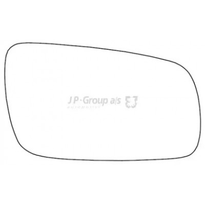 Зеркальное стекло, наружное зеркало 1189300880 JP GROUP - купить в магазине запчастей по Украине