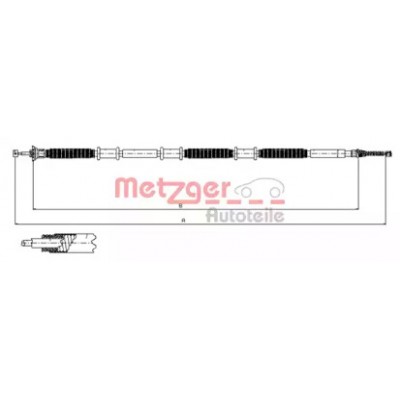 Трос, стояночная тормозная система 120734 METZGER - купить в магазине запчастей по Украине
