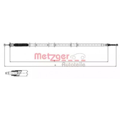 Трос, стояночная тормозная система 120735 METZGER - купить в магазине запчастей по Украине
