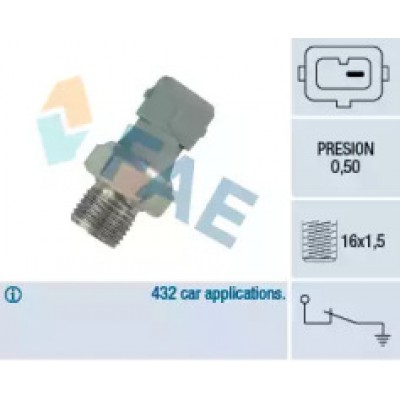 Датчик давления масла 12460 FAE - купить в магазине запчастей по Украине