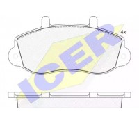 Комплект тормозных колодок, дисковый тормоз ICER 141219 141219 ICER - купить в магазине запчастей по Украине