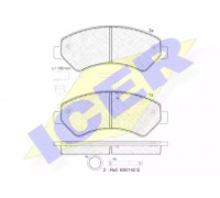 Комплект тормозных колодок, дисковый тормоз ICER 141836 141836 ICER - купить в магазине запчастей по Украине