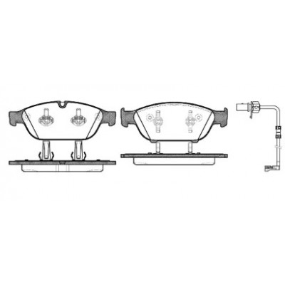 Комплект тормозных колодок, дисковый тормоз 144112 REMSA - купить в магазине запчастей по Украине