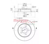 Тормозной диск METZGER 14902 V 14902V METZGER - купить в магазине запчастей по Украине
