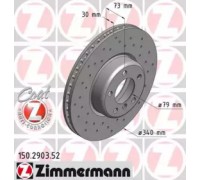 Тормозной диск ZIMMERMANN 150.2903.52 150290352 ZIMMERMANN - купить в магазине запчастей по Украине