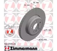 Тормозной диск ZIMMERMANN 150.2919.20 150291920 ZIMMERMANN - купить в магазине запчастей по Украине