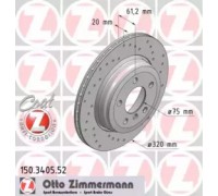Тормозной диск ZIMMERMANN 150.3405.52 150340552 ZIMMERMANN - купить в магазине запчастей по Украине
