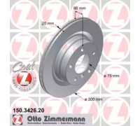 Тормозной диск ZIMMERMANN 150.3426.20 150342620 ZIMMERMANN - купить в магазине запчастей по Украине