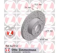Тормозной диск ZIMMERMANN 150.3427.52 150342752 ZIMMERMANN - купить в магазине запчастей по Украине