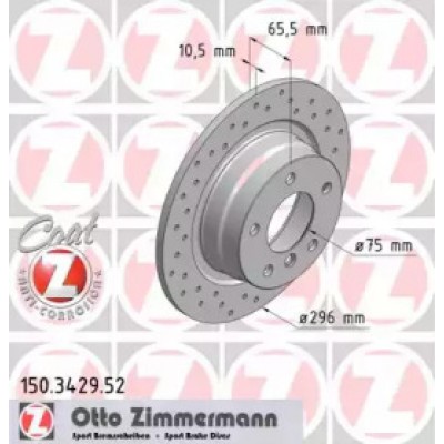 Тормозной диск 150342952 ZIMMERMANN - купить в магазине запчастей по Украине