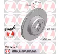 Тормозной диск ZIMMERMANN 150.3434.75 150343475 ZIMMERMANN - купить в магазине запчастей по Украине