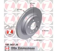 Тормозной диск ZIMMERMANN 150.3437.20 150343720 ZIMMERMANN - купить в магазине запчастей по Украине