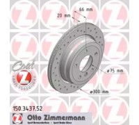 Тормозной диск ZIMMERMANN 150.3437.52 150343752 ZIMMERMANN - купить в магазине запчастей по Украине