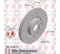 Тормозной диск ZIMMERMANN 150.3448.52 150344852 ZIMMERMANN - купить в магазине запчастей по Украине