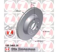 Тормозной диск ZIMMERMANN 150.3465.20 150346520 ZIMMERMANN - купить в магазине запчастей по Украине