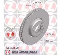 Тормозной диск ZIMMERMANN 150.3478.20 150347820 ZIMMERMANN - купить в магазине запчастей по Украине