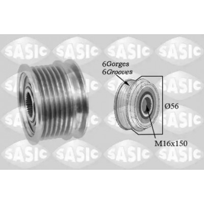 Ременный шкив, генератор 1676024 SASIC - купить в магазине запчастей по Украине
