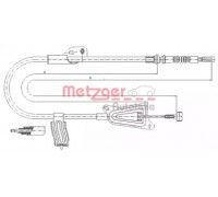 Трос, стояночная тормозная система METZGER 17.0124 170124 METZGER - купить в магазине запчастей по Украине