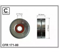 Натяжной ролик, поликлиновойремень CAFFARO 171-00 17100 CAFFARO - купить в магазине запчастей по Украине