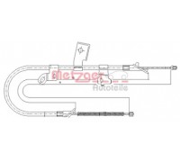 Трос, стояночная тормозная система METZGER 17.1071 171071 METZGER - купить в магазине запчастей по Украине