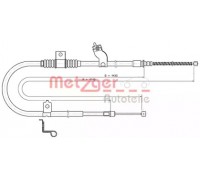 Трос, стояночная тормозная система METZGER 17.2290 172290 METZGER - купить в магазине запчастей по Украине