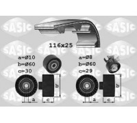Комплект ремня ГРМ SASIC 1750034 1750034 SASIC - купить в магазине запчастей по Украине