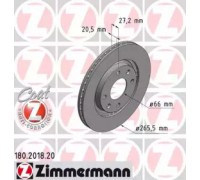 Тормозной диск ZIMMERMANN 180.2018.20 180201820 ZIMMERMANN - купить в магазине запчастей по Украине