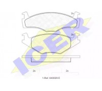 Комплект тормозных колодок, дисковый тормоз ICER 180459 180459 ICER - купить в магазине запчастей по Украине