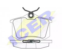 Комплект тормозных колодок, дисковый тормоз ICER 180697 180697 ICER - купить в магазине запчастей по Украине