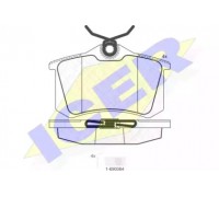 Комплект тормозных колодок, дисковый тормоз ICER 180697-703 180697703 ICER - купить в магазине запчастей по Украине