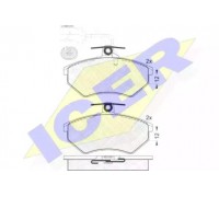 Комплект тормозных колодок, дисковый тормоз ICER 180996 180996 ICER - купить в магазине запчастей по Украине