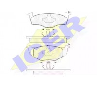 Комплект тормозных колодок, дисковый тормоз ICER 181119 181119 ICER - купить в магазине запчастей по Украине