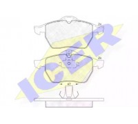 Комплект тормозных колодок, дисковый тормоз ICER 181128 181128 ICER - купить в магазине запчастей по Украине