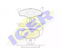 Комплект тормозных колодок, дисковый тормоз ICER 181178 181178 ICER - купить в магазине запчастей по Украине
